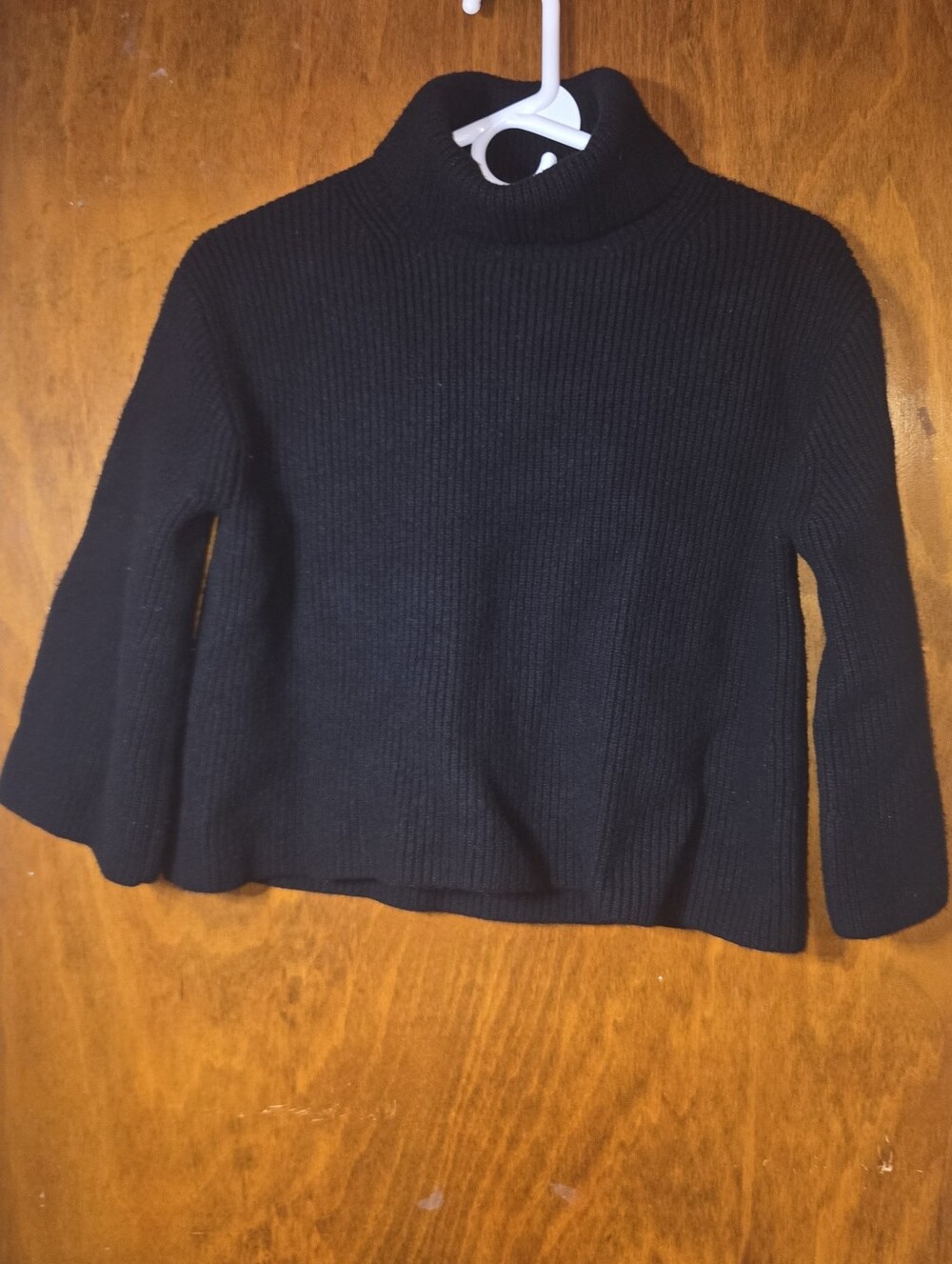 JCrew Black Wool Cashmere Turtleneck Sweater Small